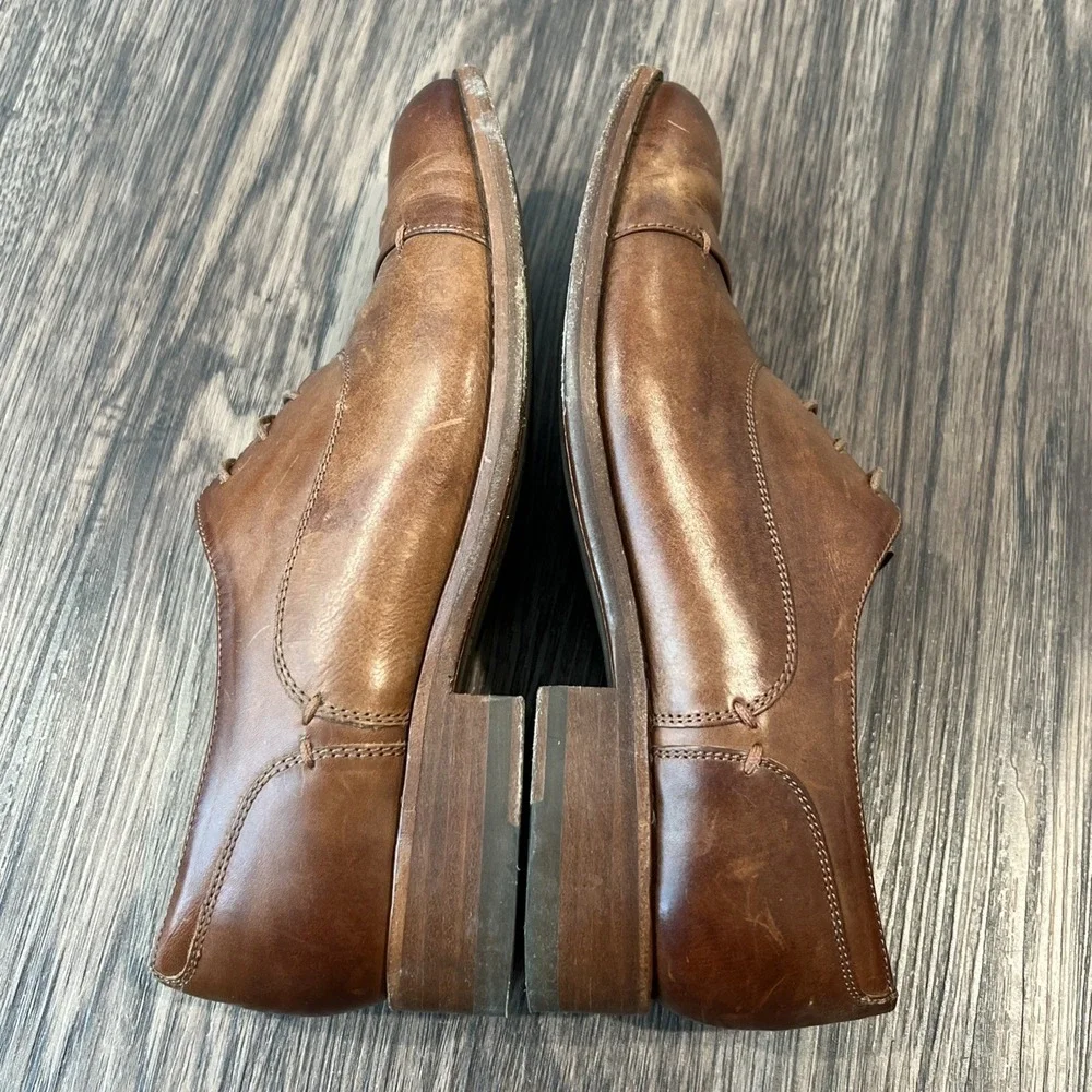 Ariat Two 24 Austen Oxford Lace-Up Brown Smooth Leather Womens Shoes Size 8.5 B